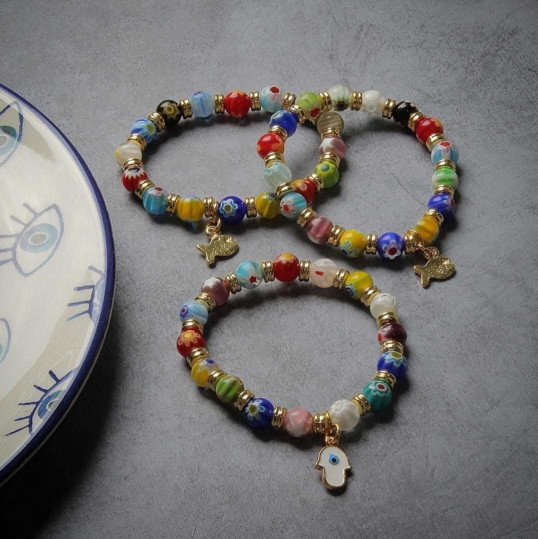 Murano Cam Bileklik Set (Üçlü)
