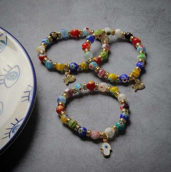 Murano Cam Bileklik Set (Üçlü)
