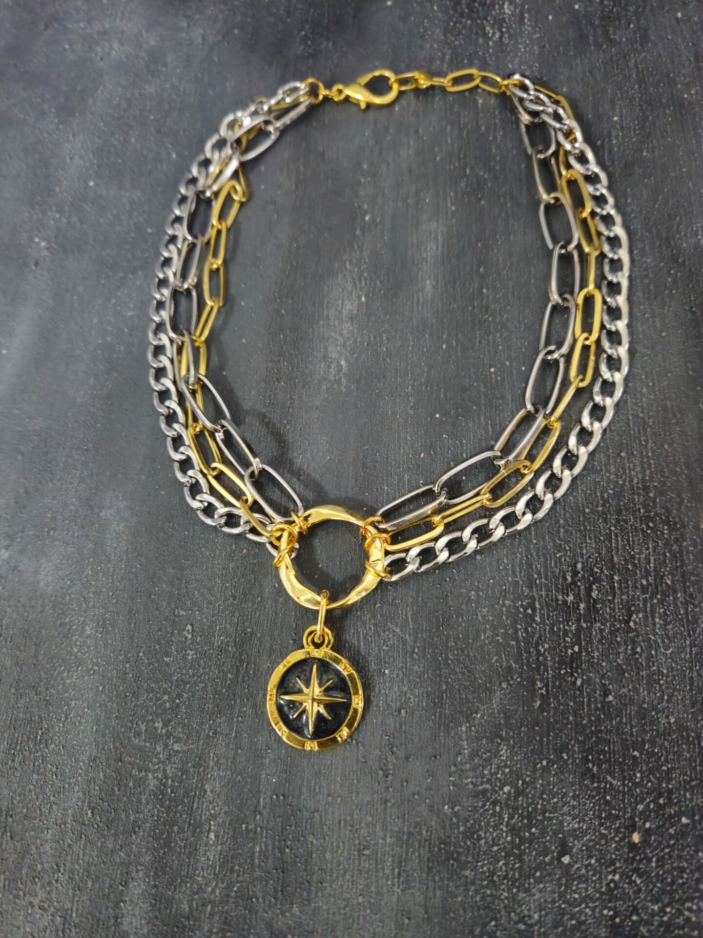 Çift Renkli Choker Kolye