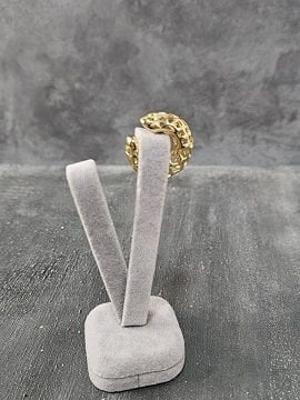 Delikli Gold Kıkırdak Küpe